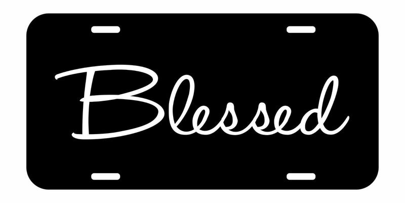 Blessed Christian Faith Jesus Pray vanity novelty metal license plate
