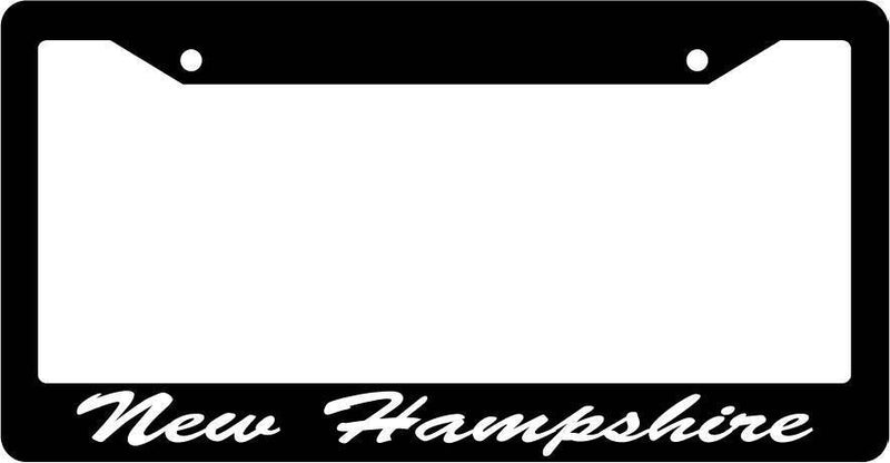 Black License Plate Frame CURSIVE New Hampshire Auto Accessory Novelty 2402  Mod-GRAPH9856236-2404
