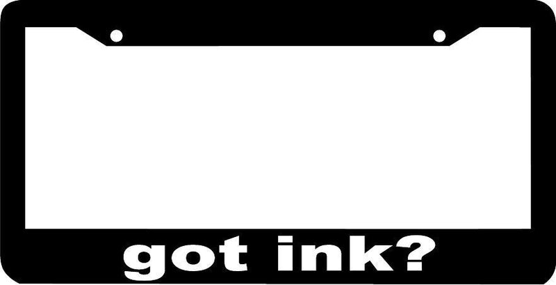 got ink? tattoo artist License Plate Frame