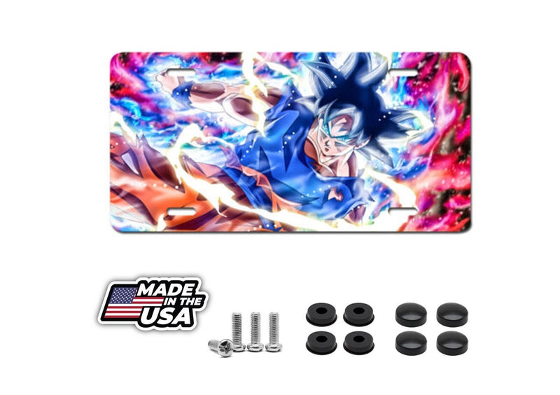 Goku Dragon Ball Super Blue HOT License Plate Auto Truck Car Tag