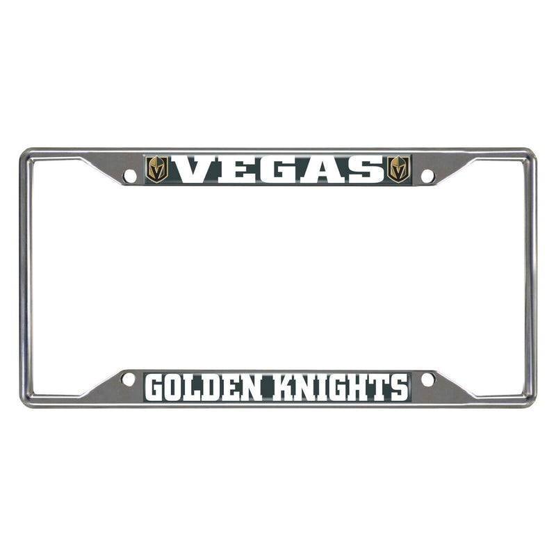 NHL Vegas Golden Knights Chrome Metal License Plate Frame