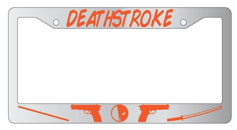 Deathstroke Chrome License Plate Frame DC  Mod-GRAPH9856236-4138