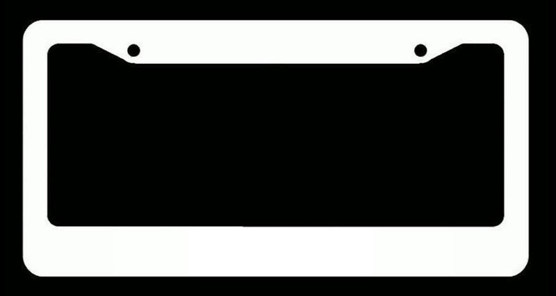 Plain White License Plate Frame Bulk Wholesale Price CA And Canada Style