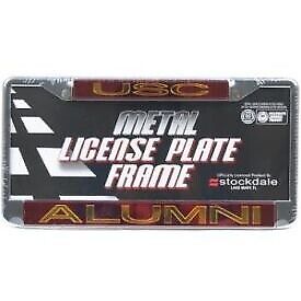 NCAA USC Trojans Metal Alumni Inlaid Acrylic License Plate Frame