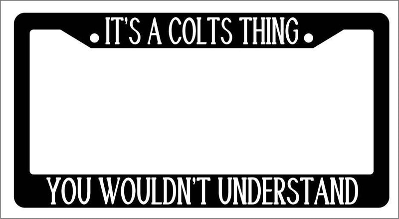 Black License Plate Frame IT&
