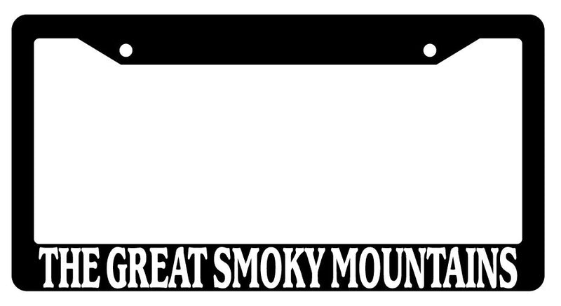 Black License Plate Frame The Great Smoky Mountains Auto Accessory 1323  Mod-GRAPH9856236-1602