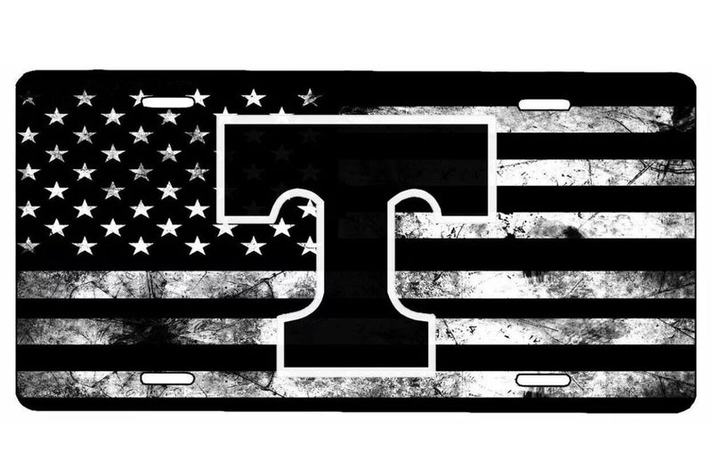 American Flag Tactical Tennessee Volunteers Aluminium License Plate