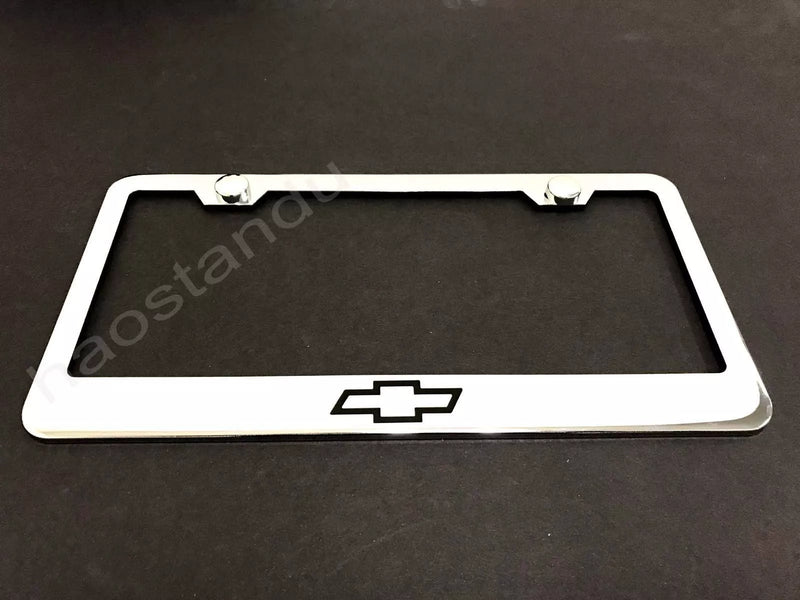 1x Bowtie LOGO STAINLESS STEEL LICENSE PLATE FRAME + Screw Caps 2012-2024