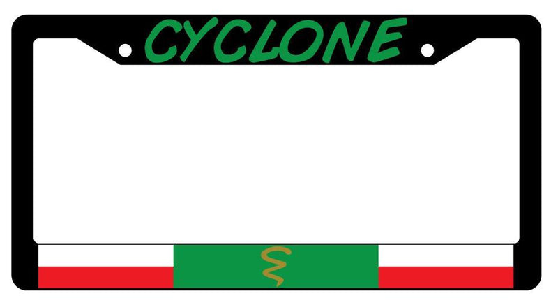 Cyclone Black Plastic License Plate Frame Accessory DC  Mod-GRAPH9856236-160