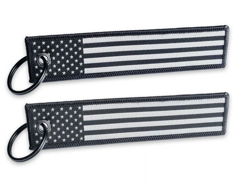 USA American Flag Jet Tag with Key Ring. Patriotic Bag, Luggage, Back Pack Tag