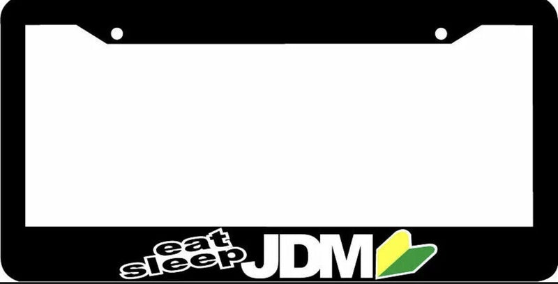 EAT SLEEP JDM wakaba leaf License Plate Frame