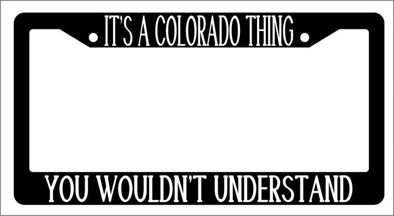 Black License Plate Frame IT&
