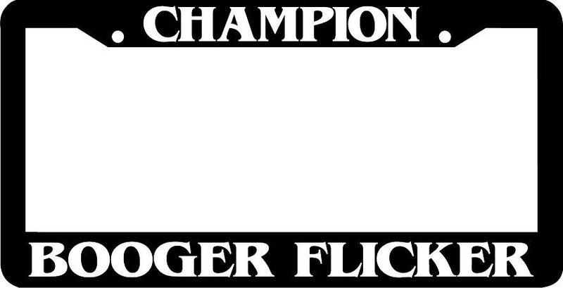 CHAMPION BOOGER FLICKER LICENSE PLATE FRAME
