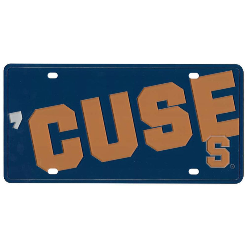 NCAA Syracuse Orange Full Color Mega Inlay License Plate