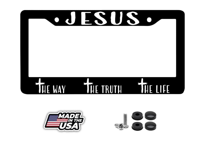 JESUS The Truth - The Way - The Life Christian License Plate Frame Cover
