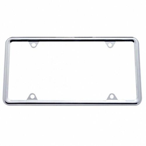Chrome Plain Slim Metal License Plate Frame Holder for Car Truck SUV