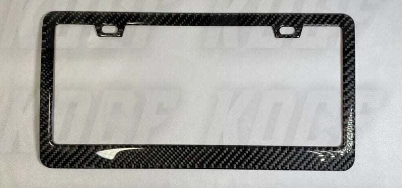 License Plate Frame Real 100% Carbon Fiber Cover Car Accessories