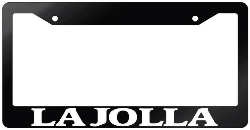 Glossy Black License Plate Frame LA JOLLA Auto Accessory 1515  Mod-GRAPH9856236-7213