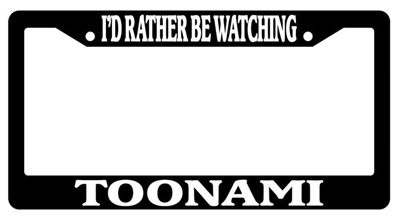 Black License Plate Frame I&