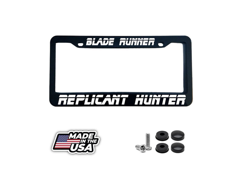 Blade Runner Replicant Hunter Black License Plate Frame
