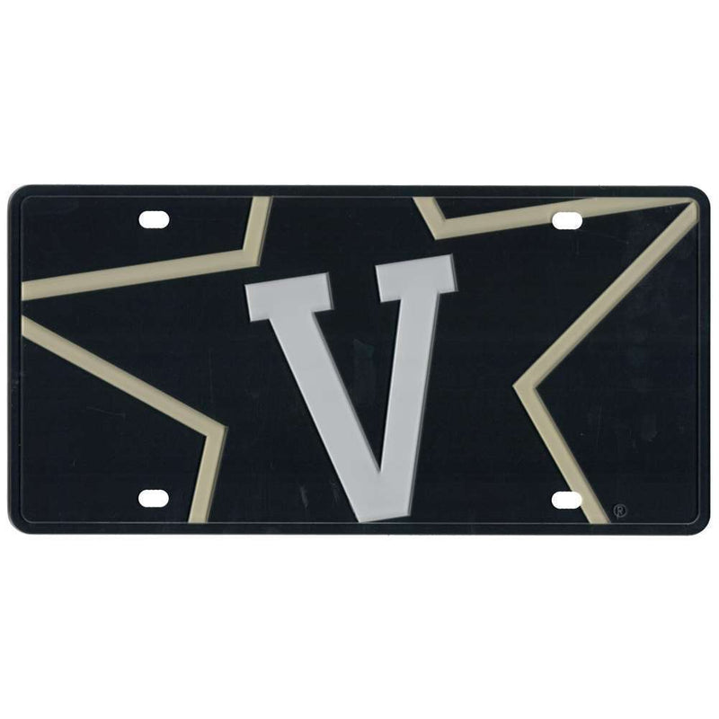 NCAA Vanderbilt Commodores Full Color Mega Inlay License Plate