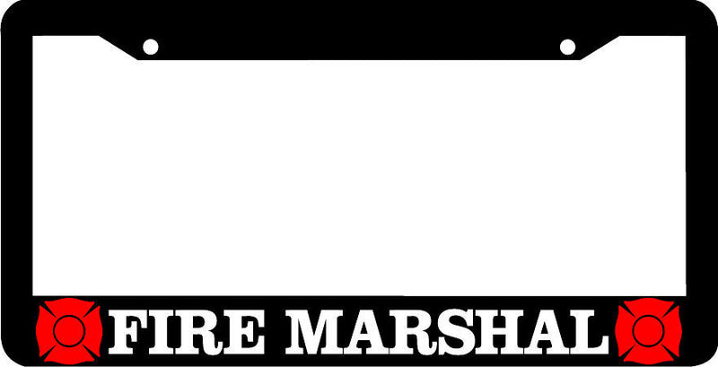 FIRE MARSHAL FIREFIGHTER FIRE MAN License Plate Frame