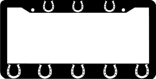 HORSESHOES HORSE SHOE horseshoe License Plate Frame