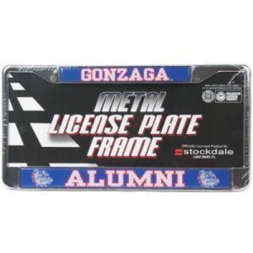 NCAA Gonzaga Bulldogs Alumni Metal License Plate Frame W/domed Insert - Gonzaga/alumn