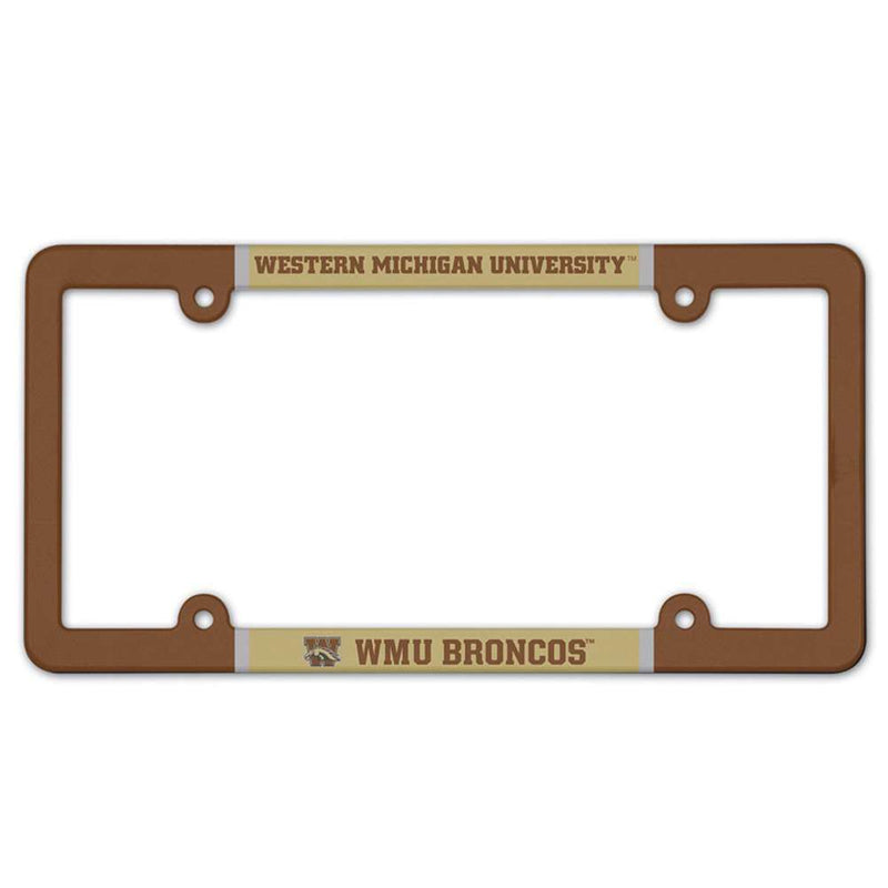 NCAA Western Michigan Broncos Plastic License Plate Frame