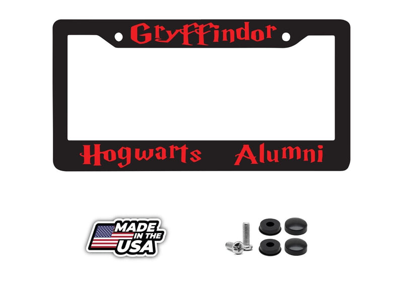 Gryffindor for Hogwarts Alumni for Harry Potter Fans License Plate Frame NEW