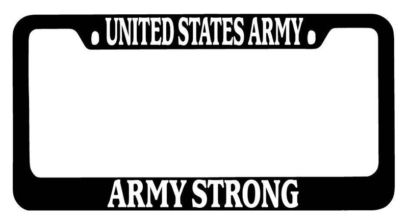 Black METAL License Plate Frame United States Army, Army Strong Accessory 144  Mod-GRAPH9856236-9261