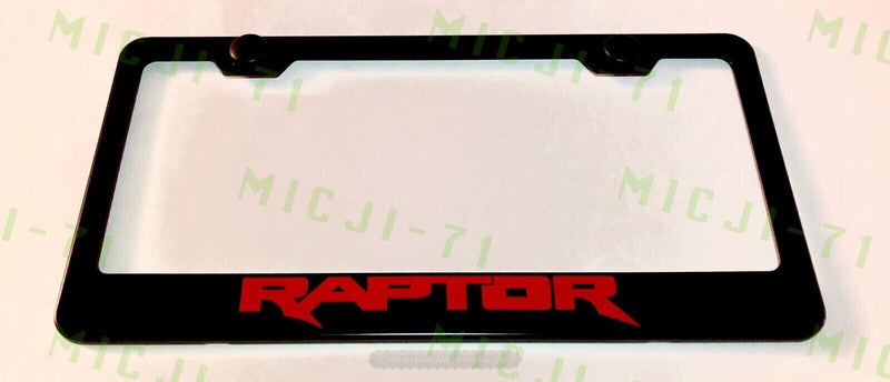 Raptor F-150 Stainless Steel License Plate Frame Holder Rust Free v4