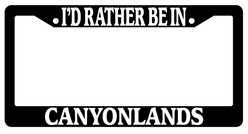 Black License Plate Frame I&