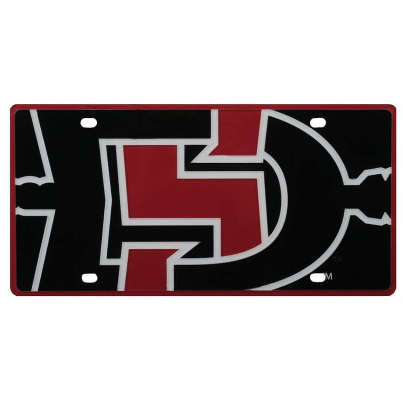 NCAA San Diego State Aztecs Full Color Mega Inlay License Plate