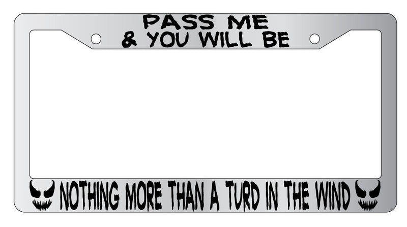 Pass Me/Turd In The Wind VENOM (Design 2a) Chrome METAL License Frame For Marvel  Mod-GRAPH9856236-8186