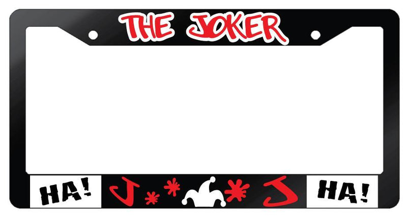 The For Joker Glossy Black Plastic License Plate Frame DC  Mod-GRAPH9856236-6998