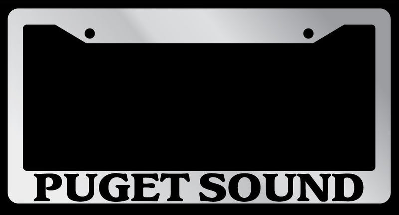 Chrome License Plate Frame Puget Sound Auto Accessory Novelty  Mod-GRAPH9856236-5131