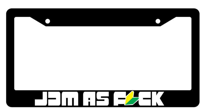 Black License Plate Frame For JDM As F*CK Auto Accessory  Mod-GRAPH9856236-503