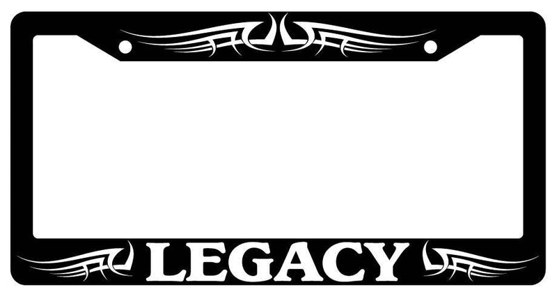 Black License Plate Frame LEGACY TRIBAL 