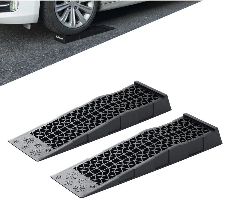 MaxxHaul 50516 4,400 lb. Capacity Low Profile Car Ramps, 2-Count, Black (Pack...