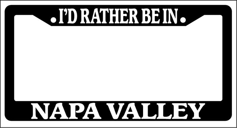 Black License Plate Frame I&