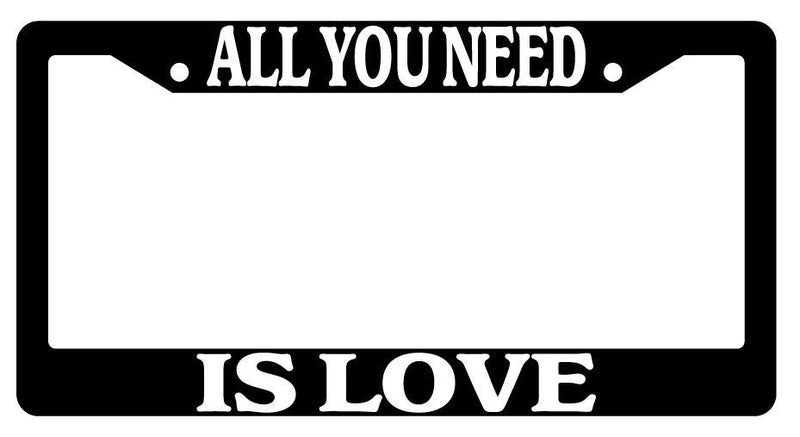 Black License Plate Frame Auto Accessory All-You-Need  Mod-GRAPH9856236-109