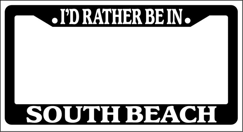 Black License Plate Frame I&