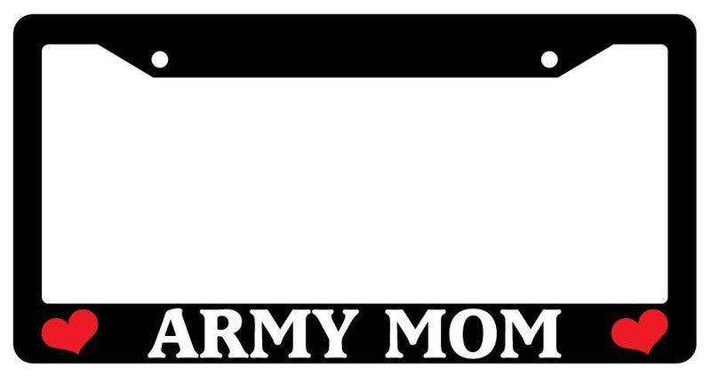 Black License Plate Frame ARMY MOM Auto Accessory Novelty 172  Mod-GRAPH9856236-3221