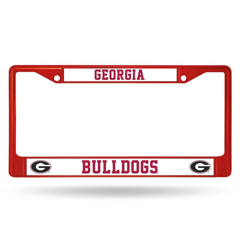 NCAA Georgia Bulldogs Team Color Chrome License Plate Frame