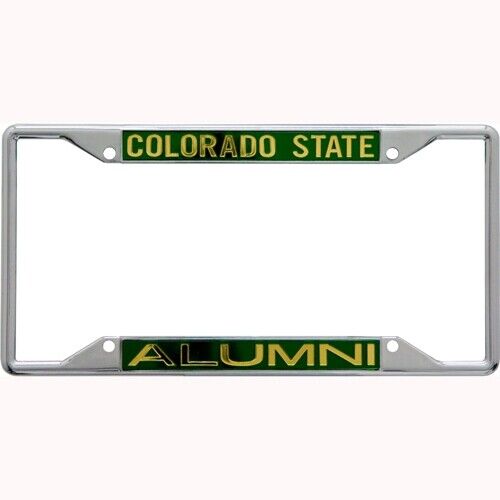 NCAA Colorado State Rams Metal Alumni Inlaid Acrylic License Plate Frame