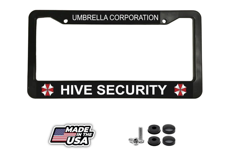for Resident Evil Umbrella Corporation HIVE Fans Plastic Car License Plate Frame
