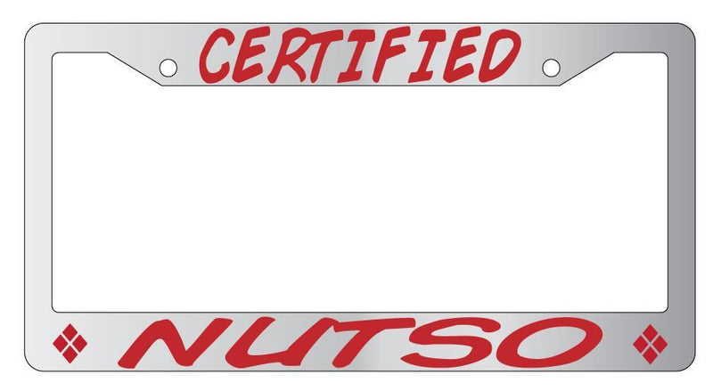 Certified Nutso Chrome License Plate Mod-GRAPH9856236-4131