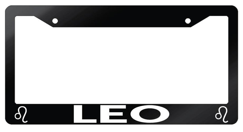 Black License Plate Frame Auto Accessory Leo  Mod-GRAPH9856236-1831