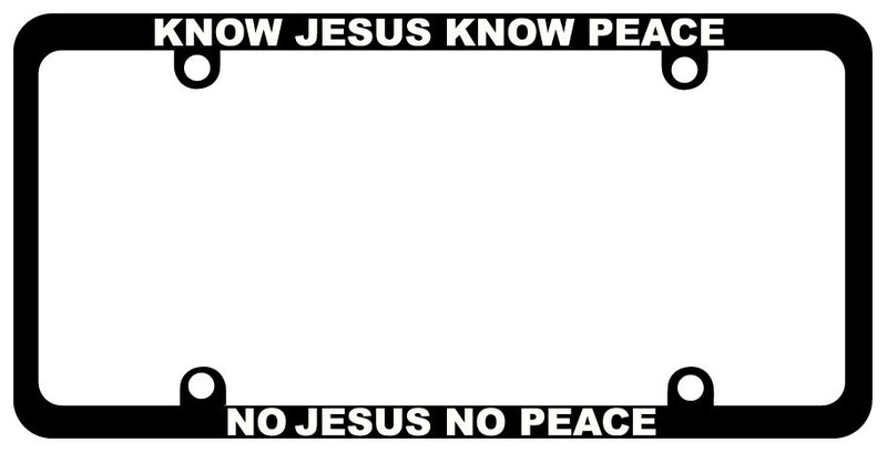 No Jesus No Peace License plate frame Christian decal  Mod-GRAPH9856236-1219